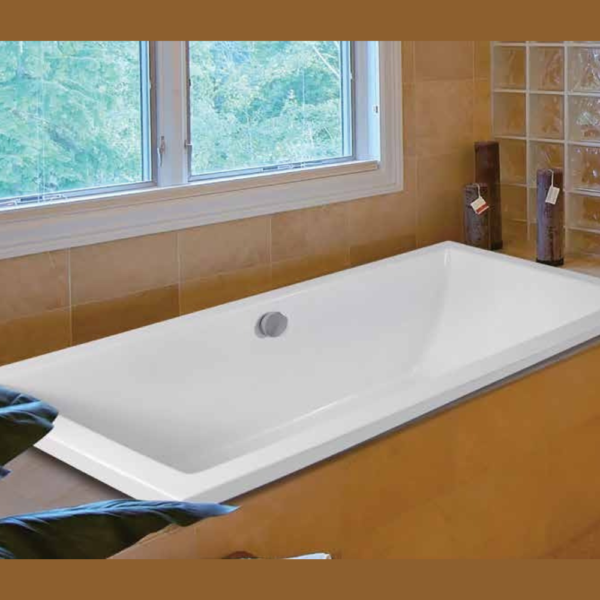 crown inset acrylic bathtub
