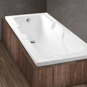 logan acrylic rectangular bathtub
