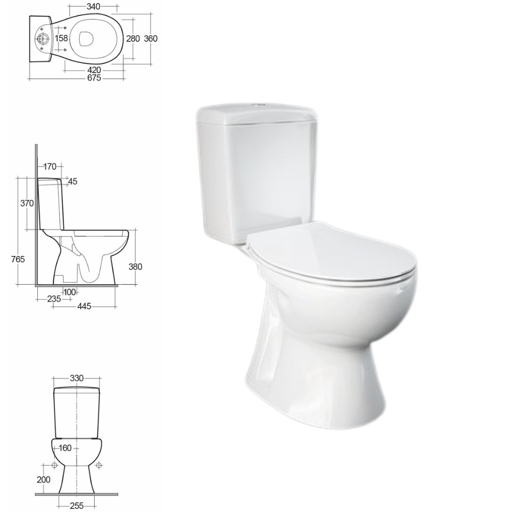 RAK-FLORA Close Coupled Water Closet