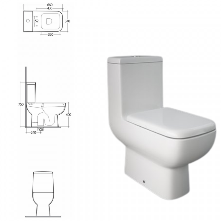 RAK-FLORENCE one piece water closet