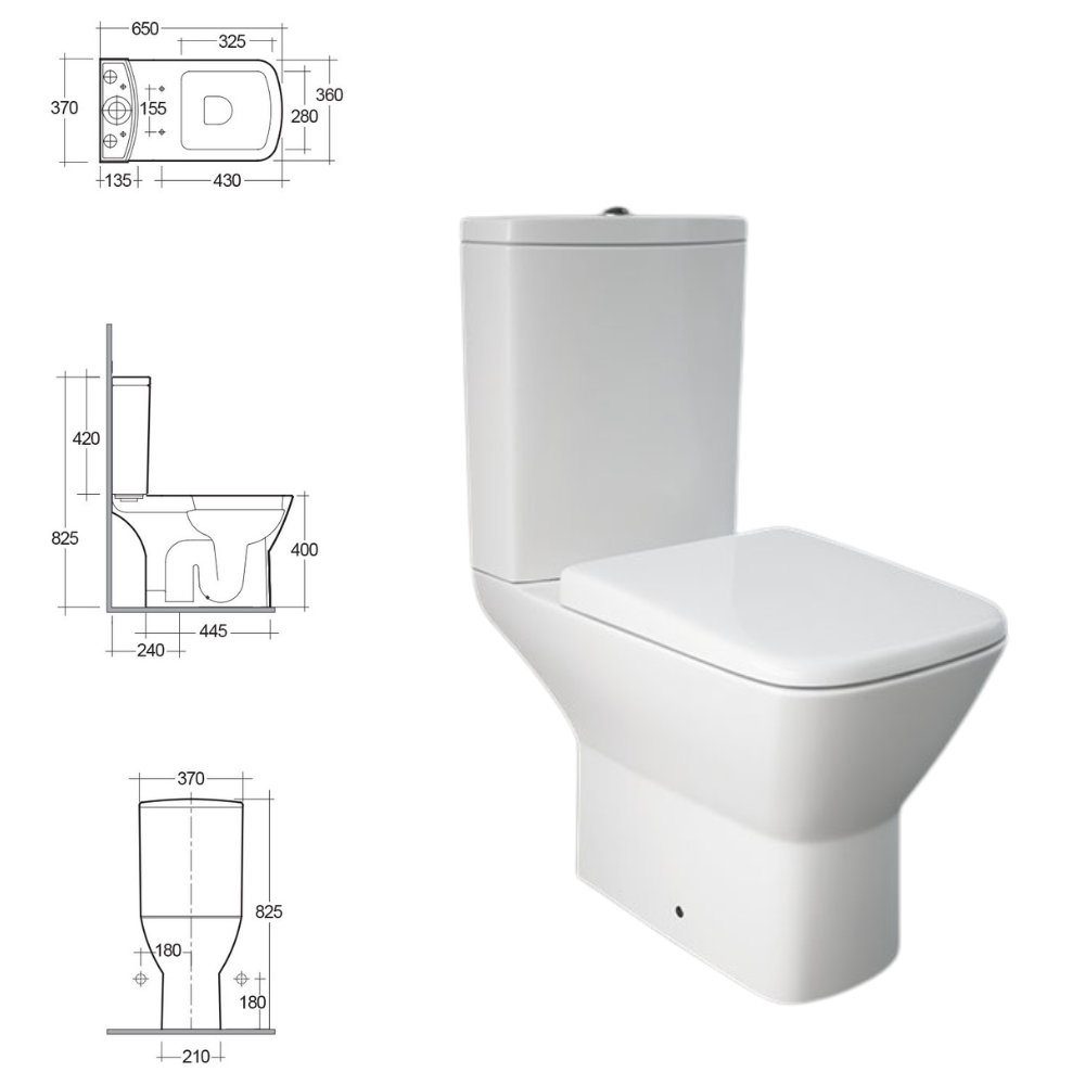 RAK-SUMMIT Close Coupled water closet