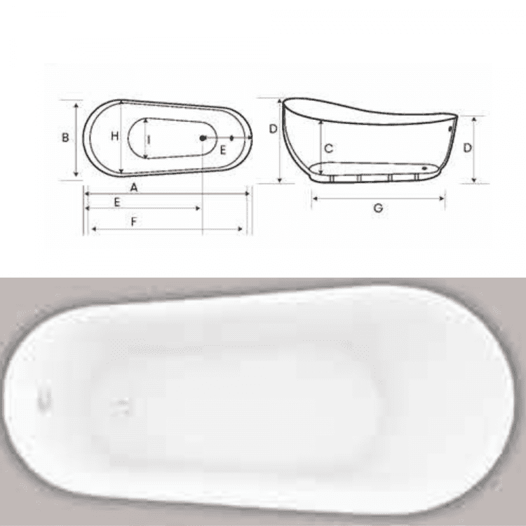 freestanding acrylic bathtub