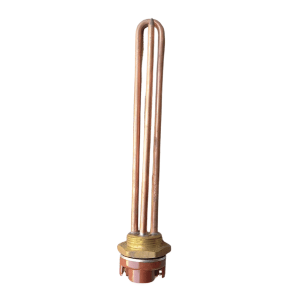 Thread type heating elements with thermostat for solar heater