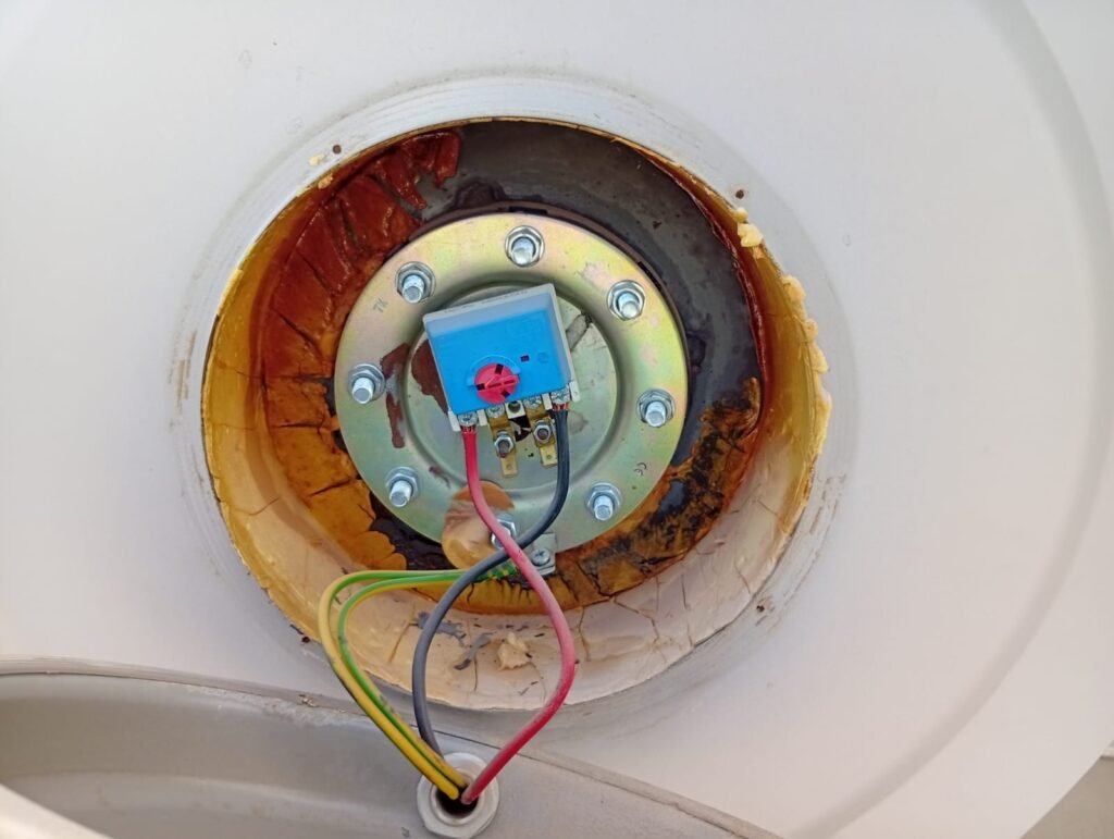8 hole heating element installed